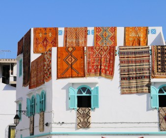 shopping for rugs in Morocco
